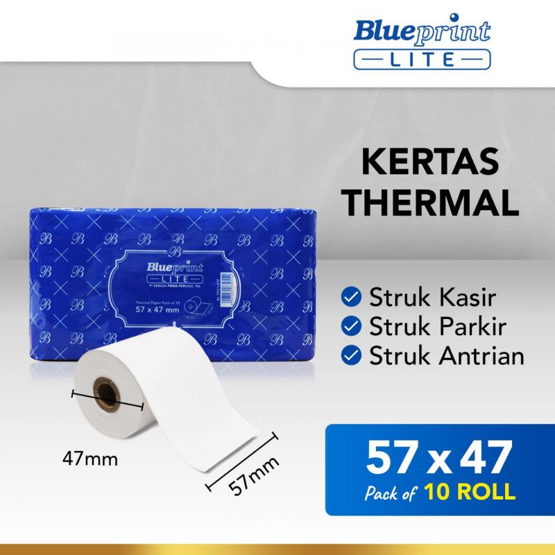 

Blueprint Lite Thermal Paper Roll 57x47 PER 1 Pak (10 Roll)