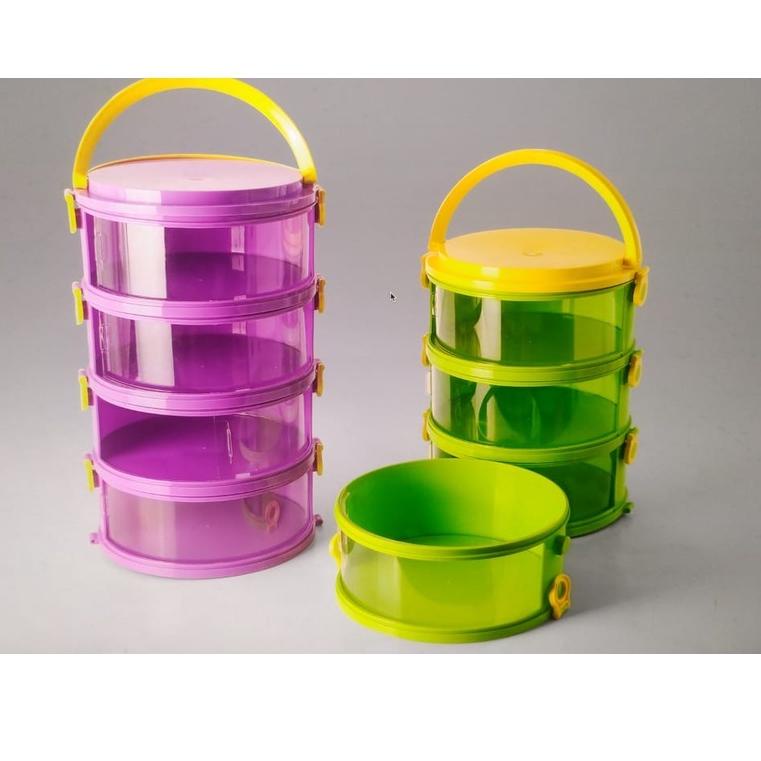 {MP.21De22ᴴ} Tudung saji warna 5 susun tudung saji 5 tingkat sudah rakitan