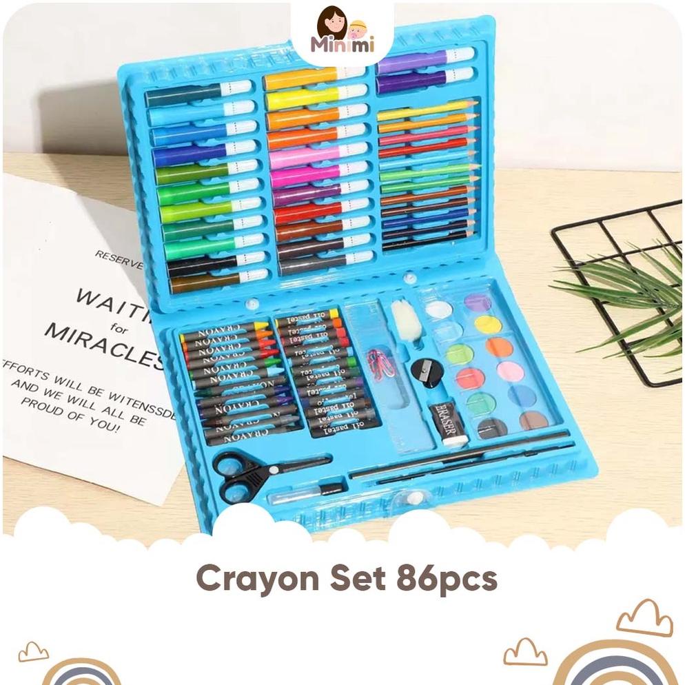 

MINIMI CRAYON SET ALAT MENGGAMBAR ANAK OIL PASTEL ISI 86PCS CRAYON SET PENSIL WARNA GAMBAR ALAT TULIS & LUKIS MELUKIS ATK TERLARISS...,,,,,