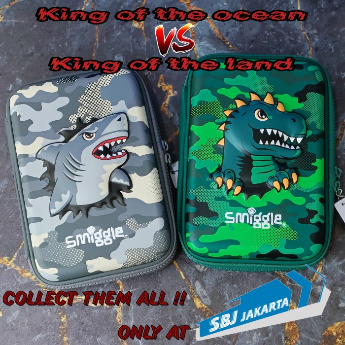 

Tempat Pensil Kotak Pensil Tempat Pensil Smiggle Original 3D Eva Waterproof Trex