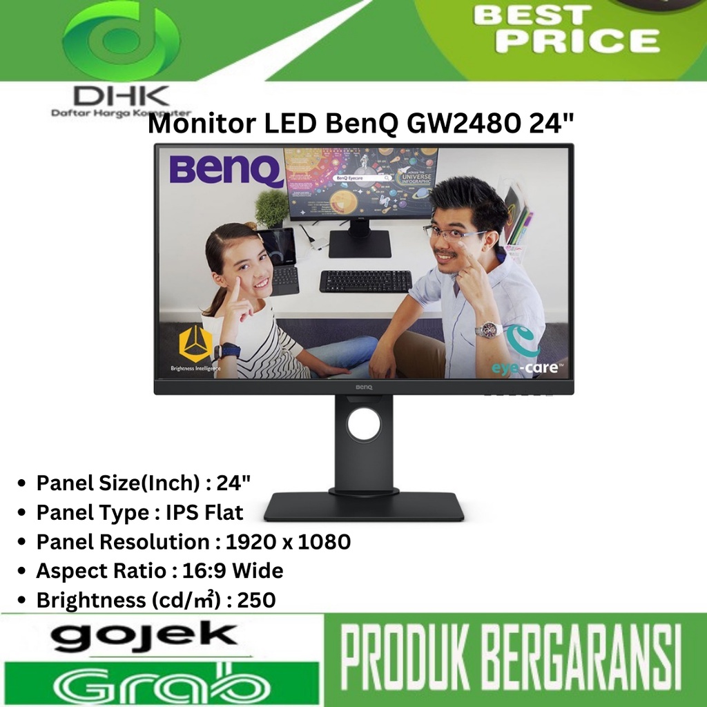 Monitor BenQ GW2480 24inch IPS Full HD HDMI