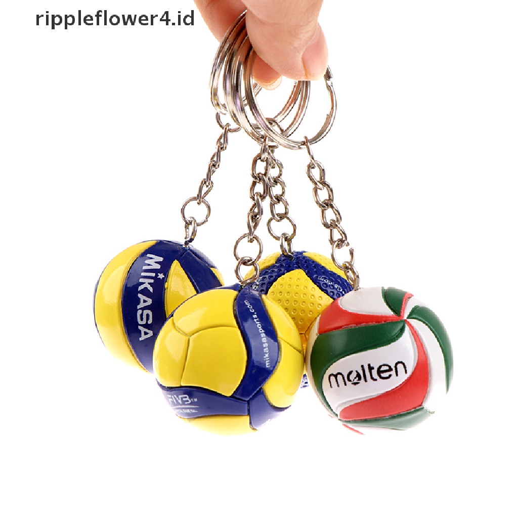 {rippleflower4.id} Gantungan Kunci Voli Ornamen Usaha Hadiah Voli Gantungan Kunci Bola Pantai Spo~