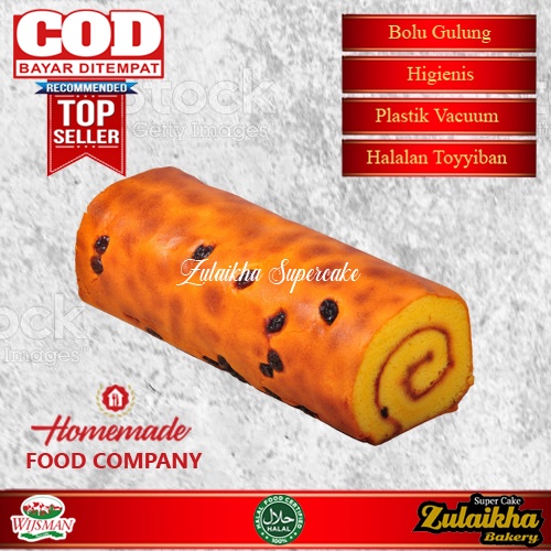 Roll Cake original kismis/bolu gulung original kismis