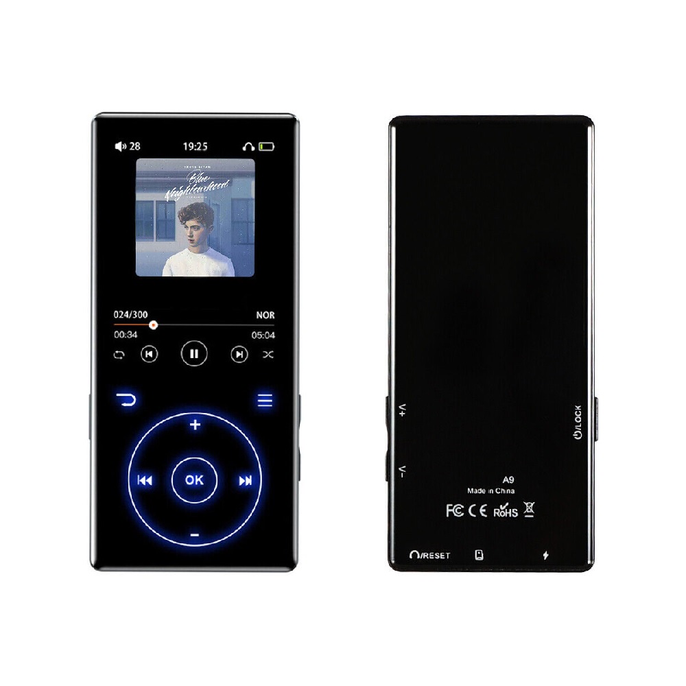 MP3 MP4 Player with Touch Button and Bluetooth 5.0 - A9 32GB