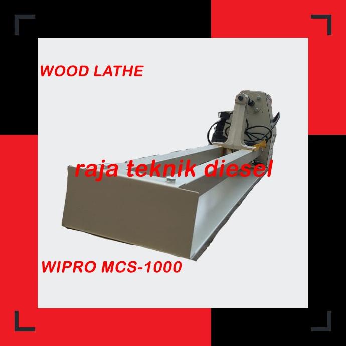 MESIN BUBUT KAYU / WOOD LATHE MACHINE 1000 mm WIPRO MCS-1000 selalu promo