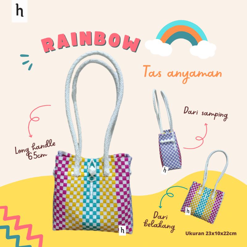 TOTE BAG ANYAMAN JALI/TAS ANYAMAN JALI PREMIUM