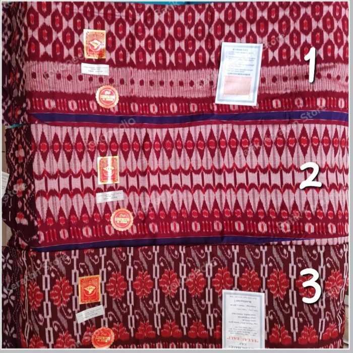 {FamilyStore} Sarung Asli cap Pulau Bali - Merah 1 Murah