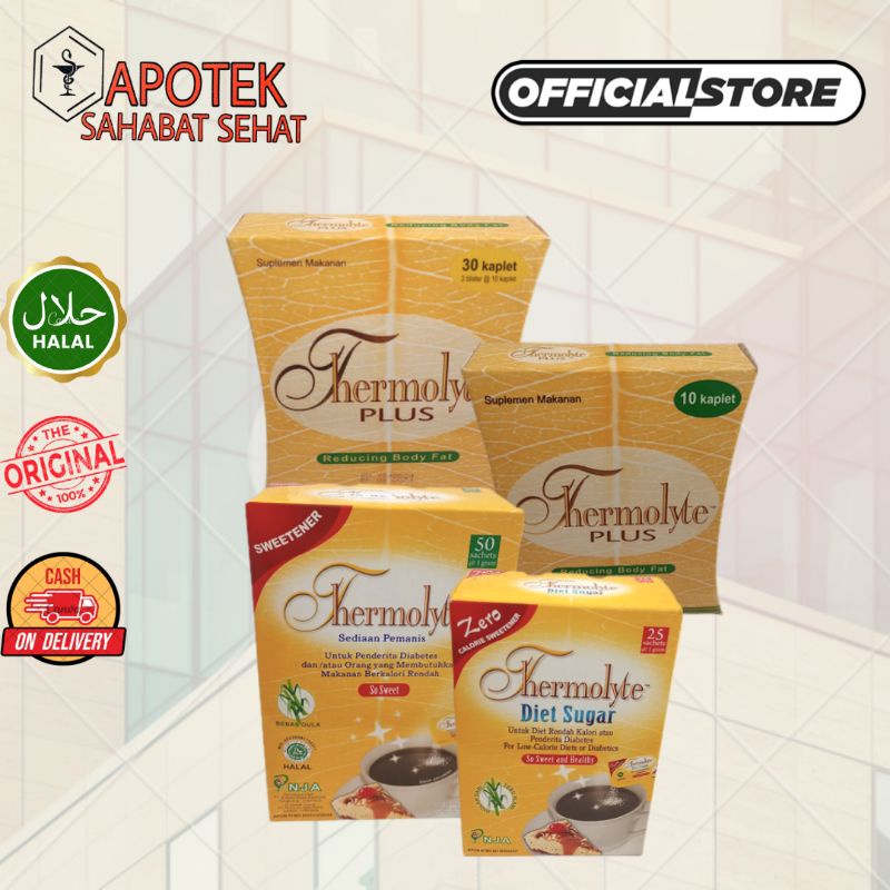 Thermolyte Plus Isi @10 sachet dan Thermolyte Diet Sugar