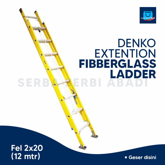 Tangga Tangga Fiberglass Pln 12 Meter Extention Denko