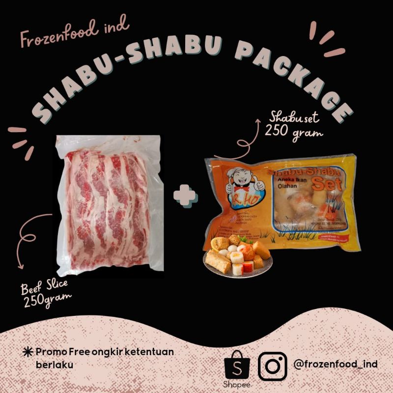 

PAKET SHABU SHABU/BEEF SLICE/BEEF SHORTPLATE/HOT POT/bbq