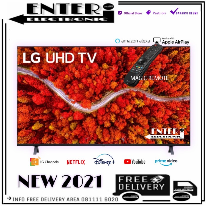 LG LED 50UP8000 - SMART TV 50 INCH UHD 4K HDR MAGIC REMOTE 50UP8000PTB SALE