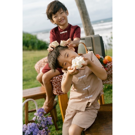 BOHOPANNA HANS SET BOHOPANNA /CNY SET KIDS/ CHEONGSAM ANAK LAKI LAKI / CONGSAM BOYS