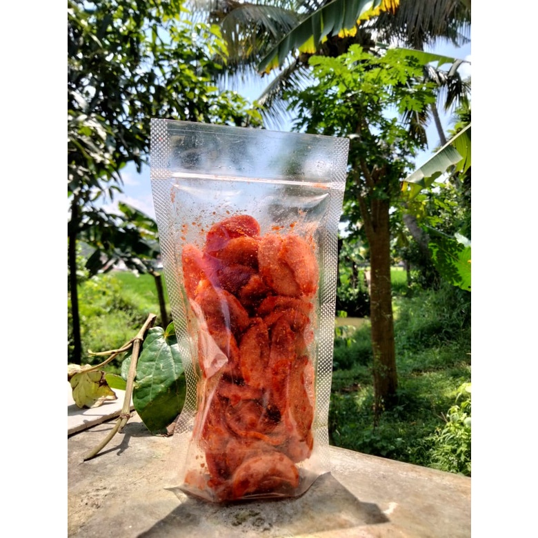 

BASRENG Pedas manis gurih khas aroma bawang pedas lezat gurih cemilan kekinian mantap kemasan -+ 80gram