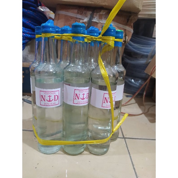 THINNER ND JANGKAR. BOTOL KACA MARJAN