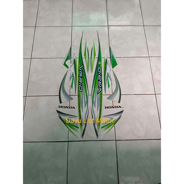 Striping Vario 110 cw 2012 putih hijau