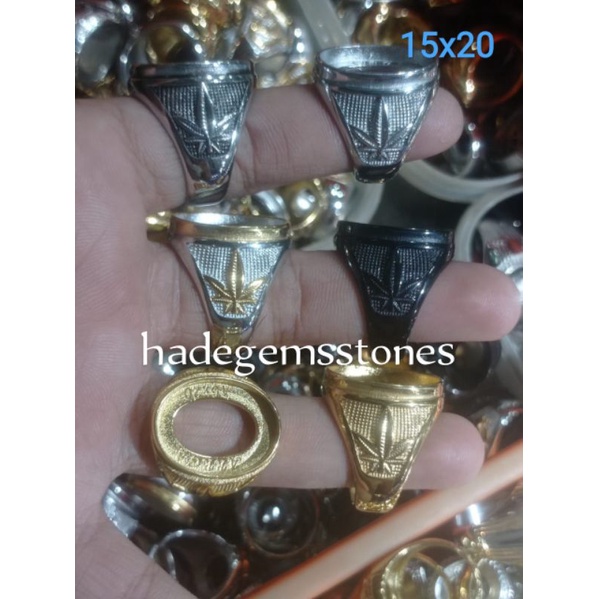 ring emban titanium super kualitas dim 15x20