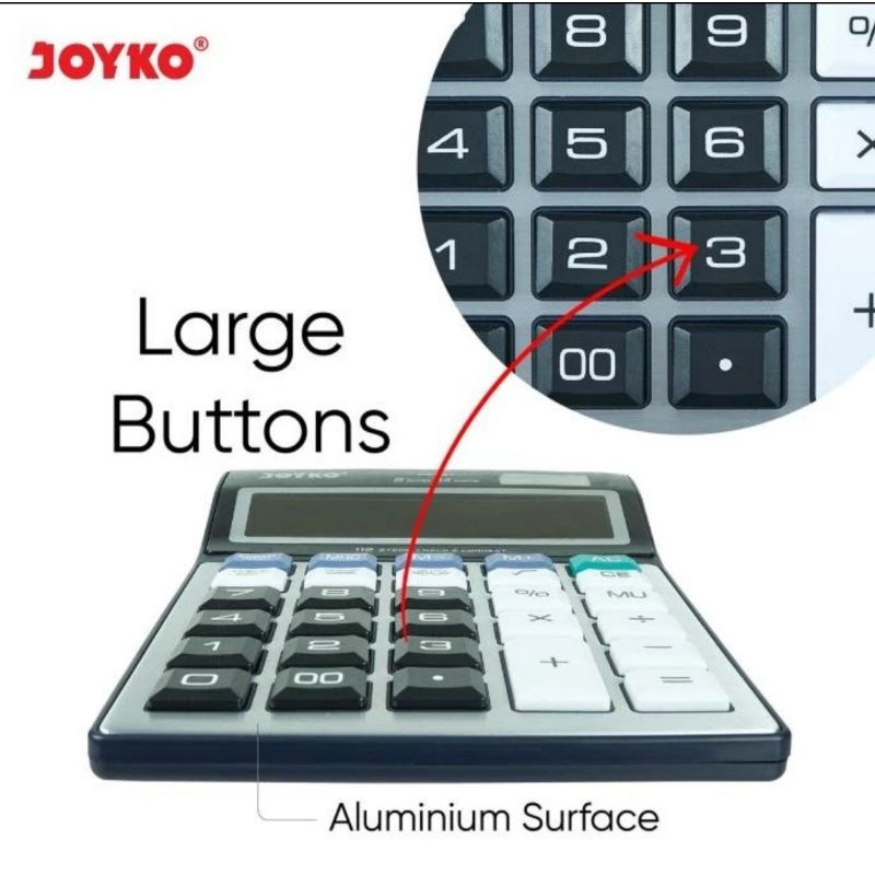 Kalkulator Meja JOYKO CC 46 -Calculator Check Correct 12Digit Big Display CC46