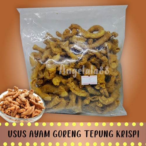 Usus Ayam Crispy Goreng Tepung Asin Gurih Pedas Kriuk Kiloan Cemilan Snack Camilan