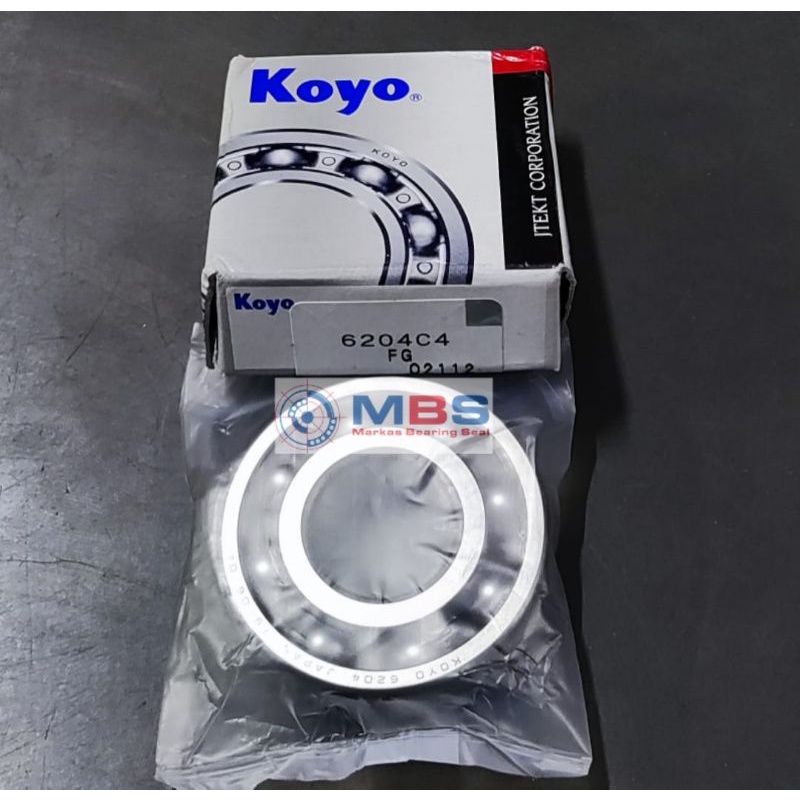 BALL BEARING 6204 C4 KOYO ASLI 6204C4