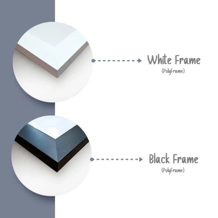 Cetak Foto Bingkai 20R Paket / Bingkai Foto 20R Putih Minimalis Hitam 28