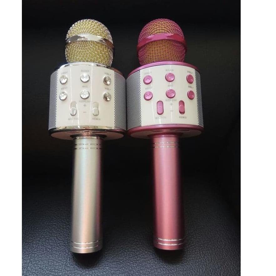 Rekomendasi Mic Karaoke Mikrofon Wireless Bluetooth WSTER WS 858 WS-858 Mic Smule