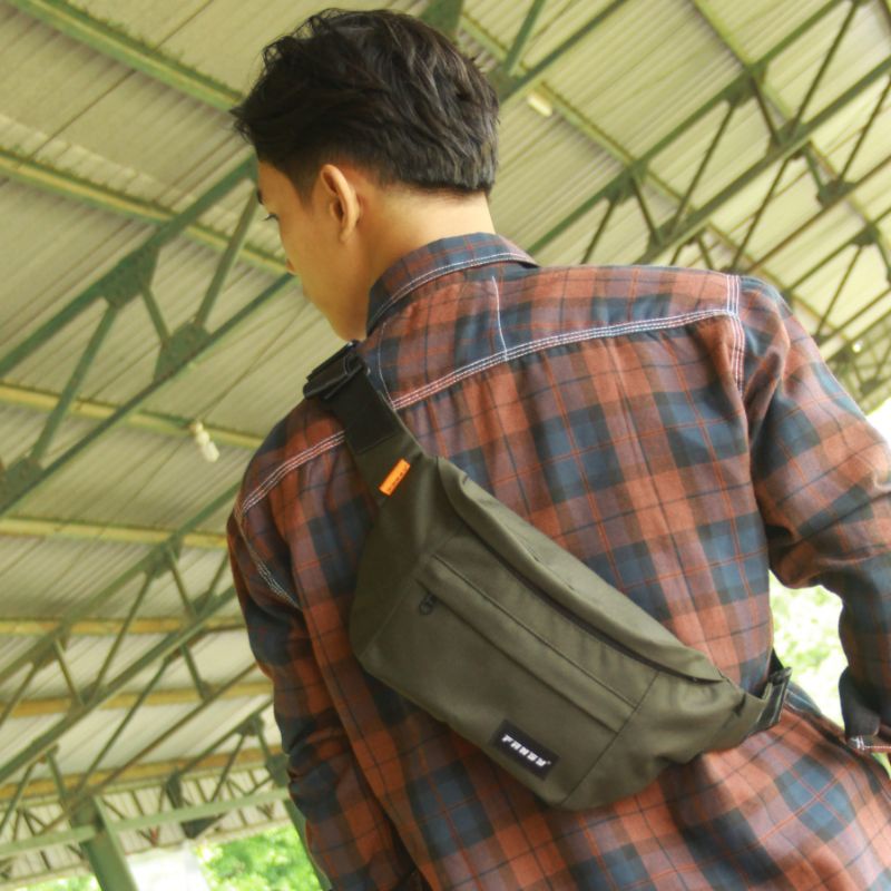 Waistbag pria wanita tas selempang Fansy Axelle