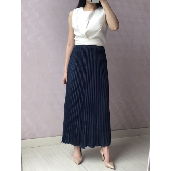 ROSIE PLEATED SKIRT / Rok Plisket Panjang Payung Long Skirt Pleated