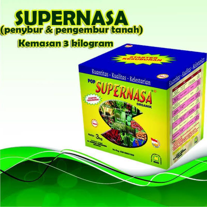 SUPERNASA 3kg pupuk organik penyubur dan penggembur tanah
