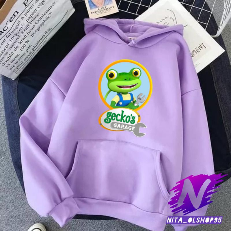 gecko garage hoodie anak gecko's garage