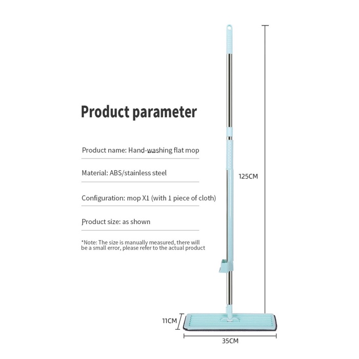 Alat Pel Lantai Flat Mop Tiang Tarik Berdiri Praktis Ultra Mop 360