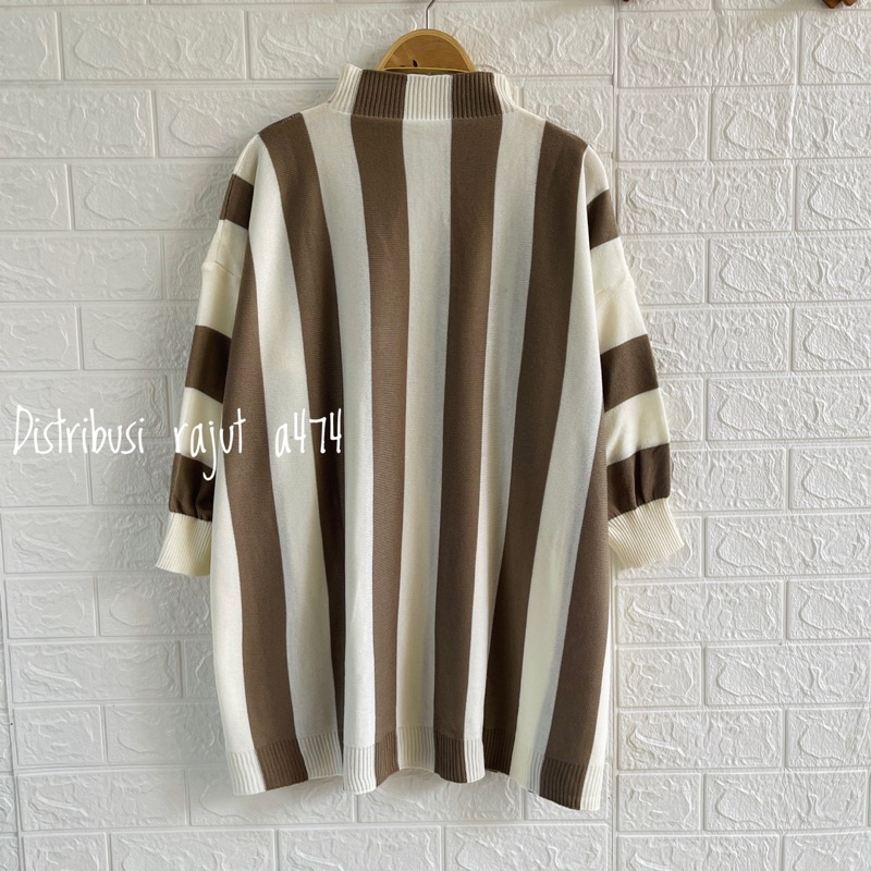 ERINA ATASAN RAJUT OVERSIZE TOP  SWEATER KERAH TINGGI KNIT JUMBO