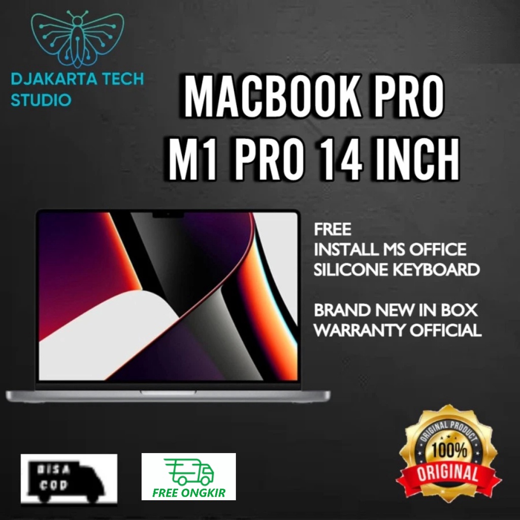 APPLE MACBOOK PRO M1 14INCH 16/512GB GARANSI