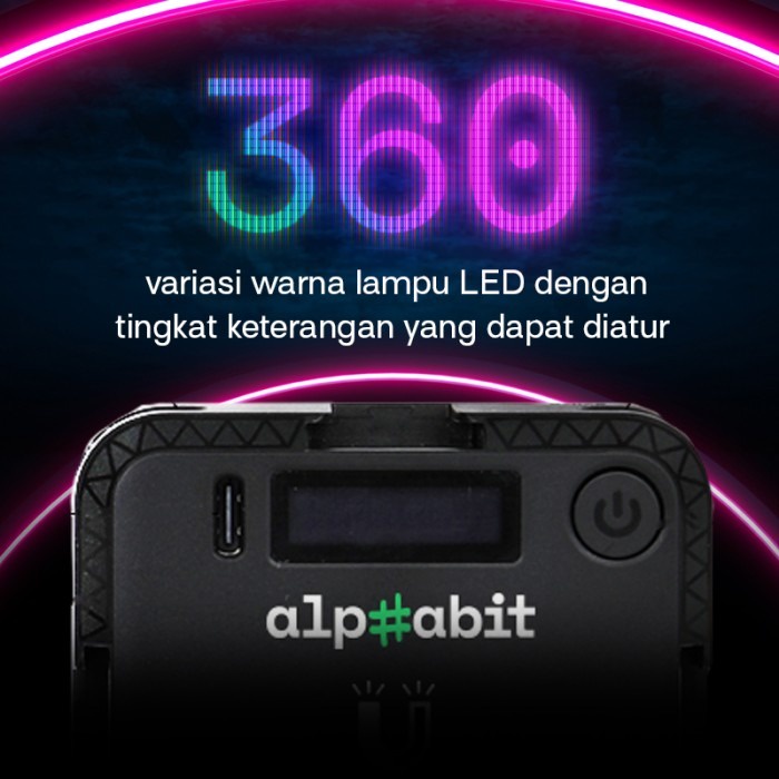 ALPHABIT BITLIGHT W64RGB LAMPU LED VIDEO FOTO FILL LIGHT AMBIENT