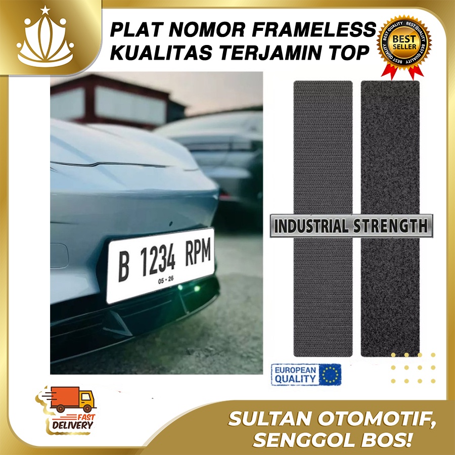 Plat Nomor Mobil Motor FRAMELESS Plate