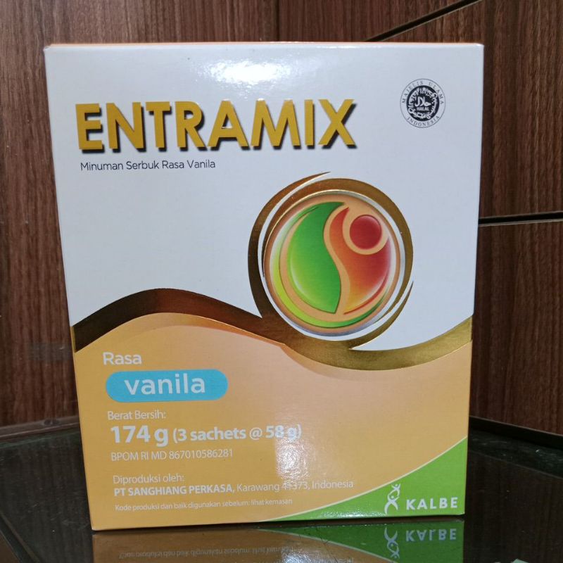 

Entramix minuman serbuk rasa vanilla 174g (3 sachets@58g)