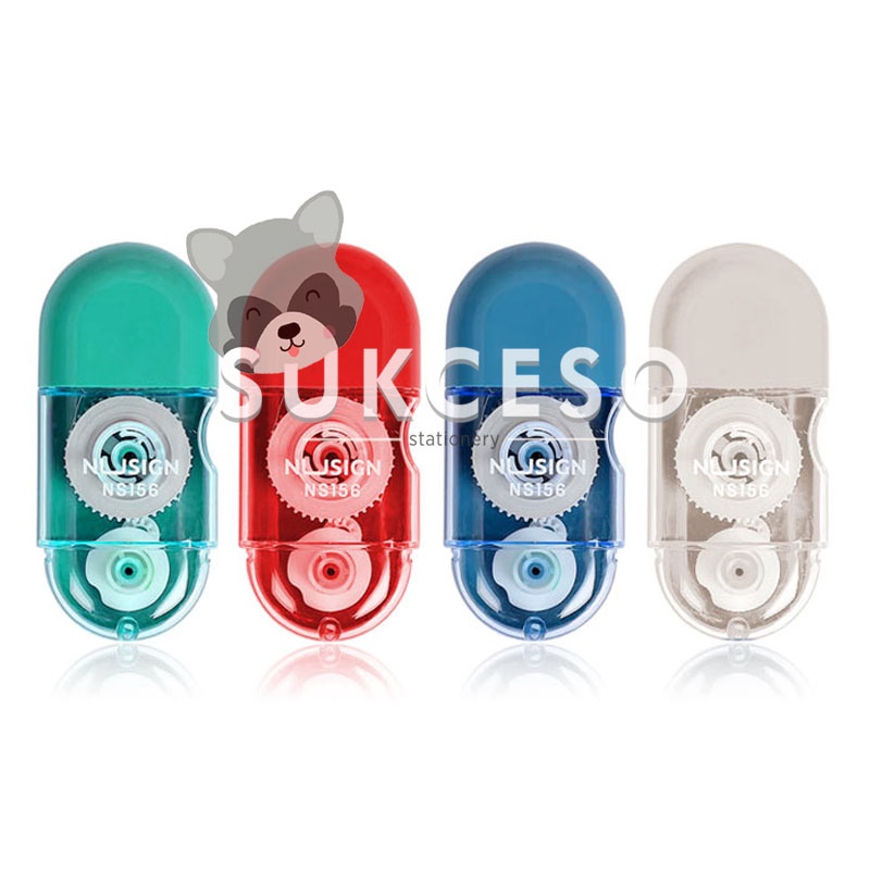 

Deli Nusign Correction Tape NS156 / Tipe X Kertas Pita Roll Koreksi