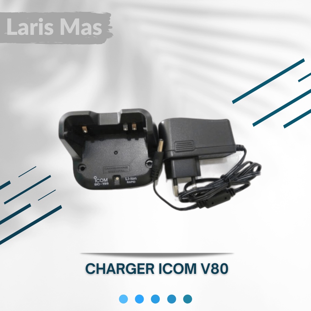 Adaptor Dekstop Charger HT Icom V80 BC 193 Ori / Adapter Desktop Carger Handy Talky Icom V 80 BC192 