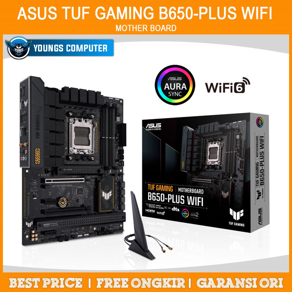 ASUS TUF GAMING B650-PLUS WIFI DDR5 | Motherboard AMD AM5 ATX