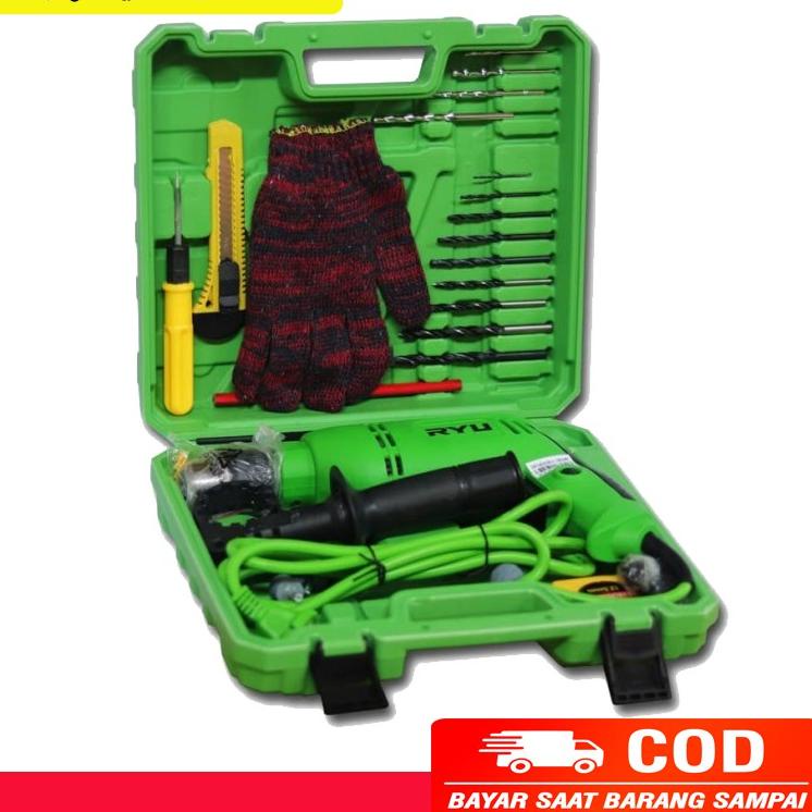 Paling Diminati.. [[PROMO TERMURAH HARI INI]] mesin bor RYU 10 MM Mesin Bor Besi & Kayu Bor dilengka