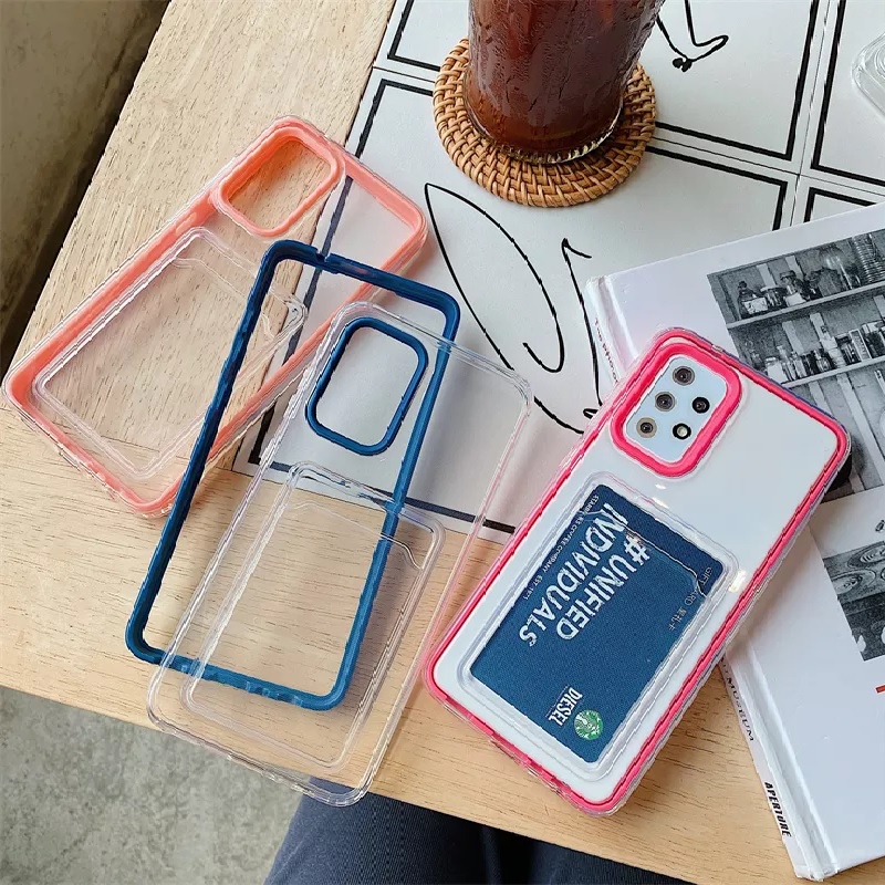 NEW CASE SUITABLE FOR SAMSUNG A33 A53 POCKET BUMPER CARD SLOT SOFTCASE