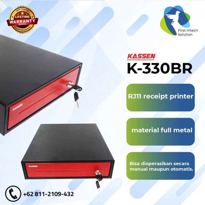 Kassa Cash Drawer - Kassen K-330 Br Mini Cash Drawer