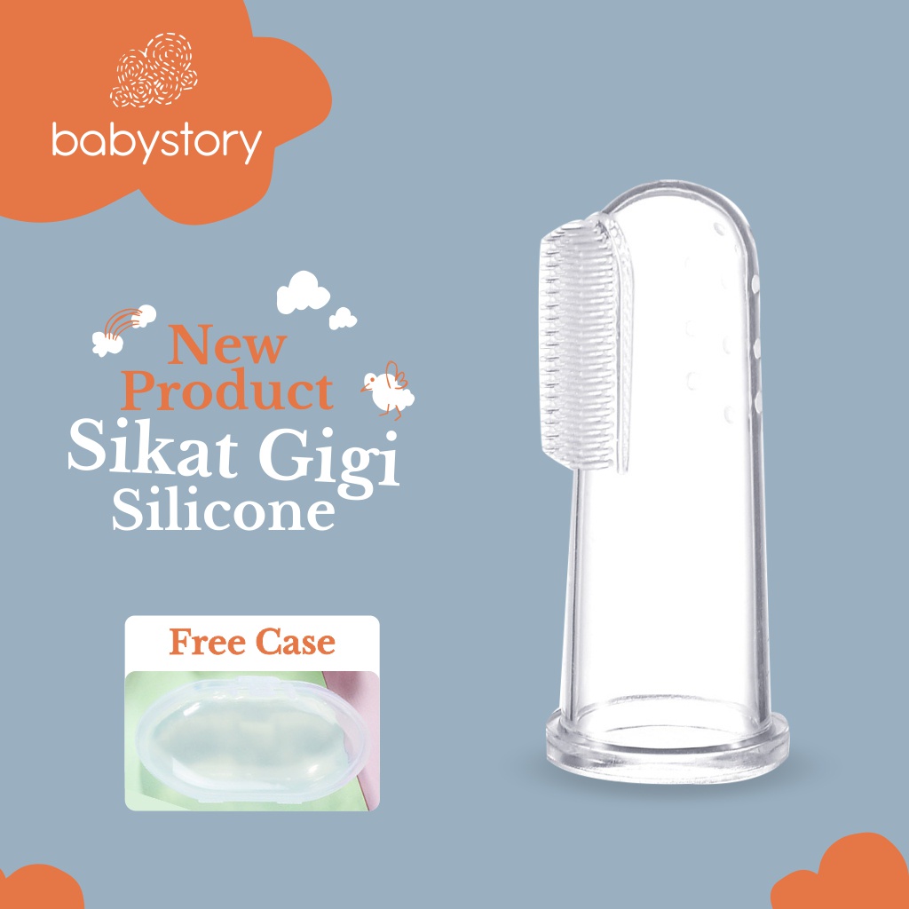 Sikat Gigi Jari Bayi Finger Tooth Brush Sikat Gigi Bayi jari Silikon