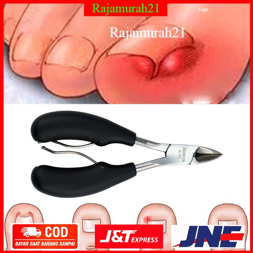 Gunting Kuku Jempol Kaki Anti Cantengan Toe Nail Clipper - MZ-020 - Black - 7RHR3BBK