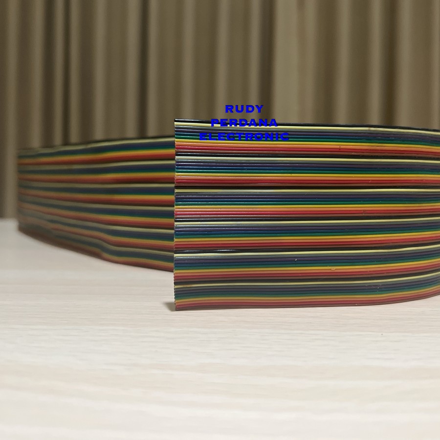 RAINBOW FLAT JUMPER CABLE KABEL PELANGI 60P 60 PIN 60W 60 WATT JALUR