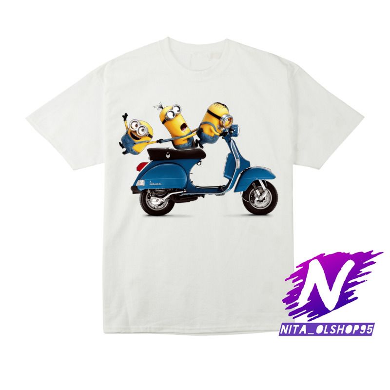 baju anak kaos anak minions vespa