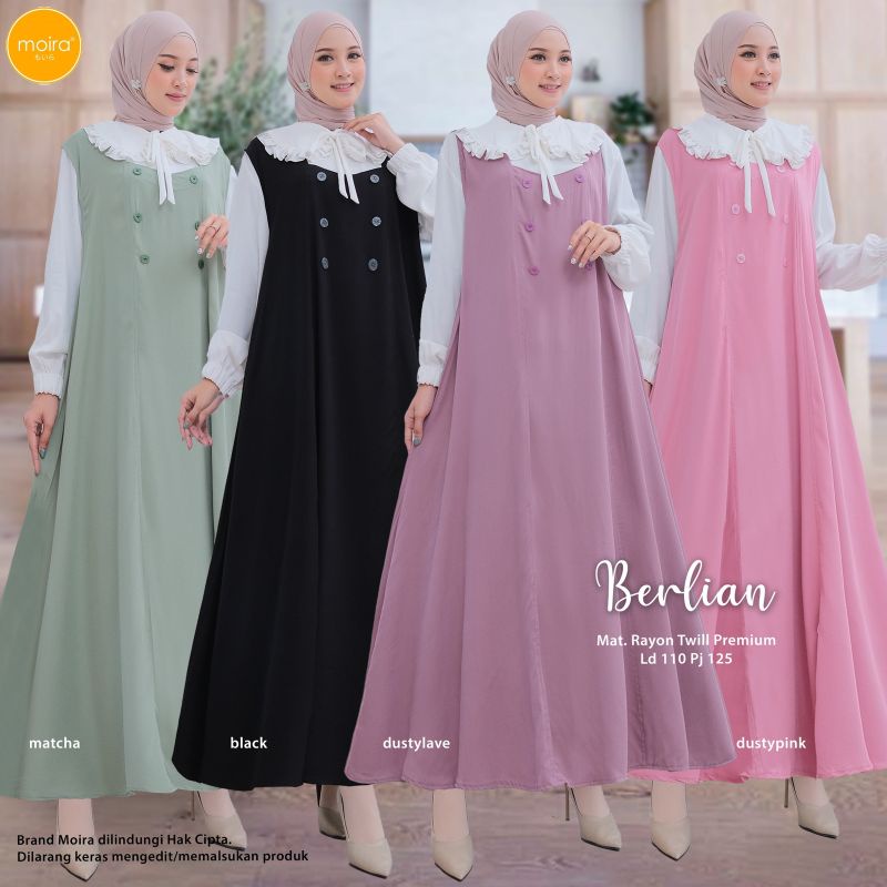 Gamis Rayon Twill Premium Bahan Tebal dan Adem