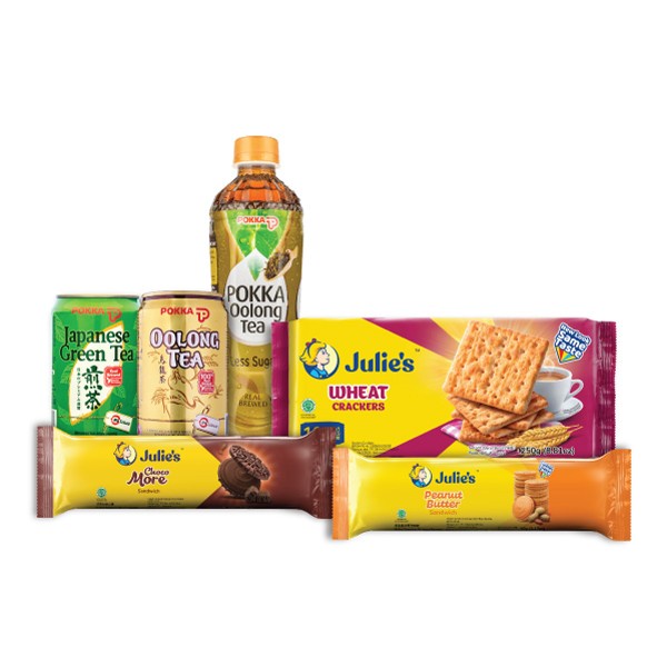 

Paket Nyemil Julies Crackers X Pokka