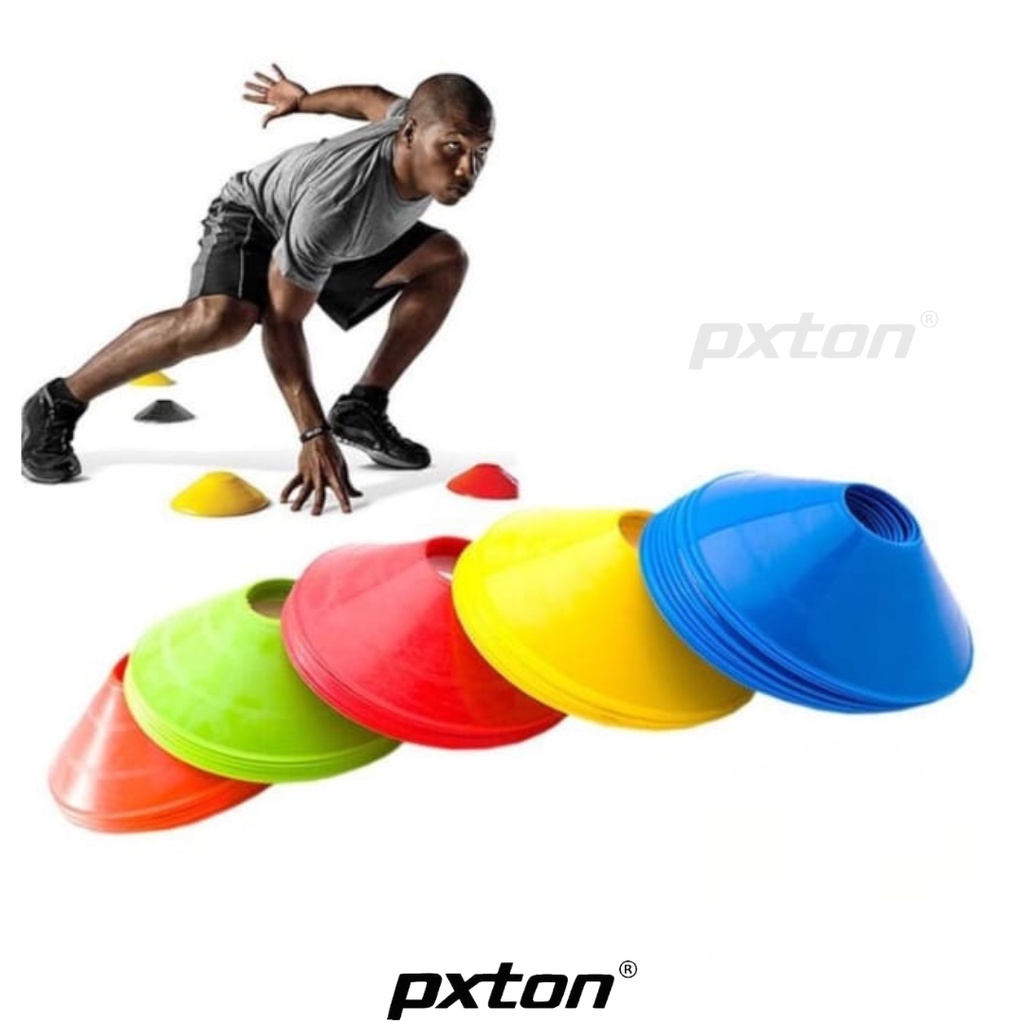 PXTON - Cone Mangkuk bola kaki futsal training Latihan Kun Mangkok Marker / Alat Olahraga Marker Sports