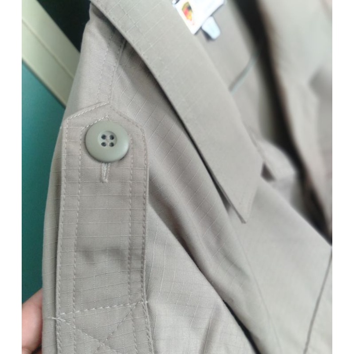 Baju PDL Jatah POLRI (tanpa celana) / Baju pdl coklat satpam terbaru