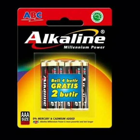 7.7 MALL Baterai ABC Alkaline ABC AA / A2 / AAA / A3 / Isi 6